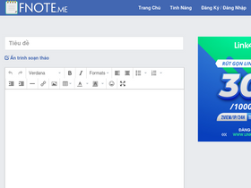 'fnote.me' screenshot