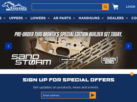 'andersonmanufacturing.com' screenshot