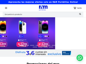 'rymportatiles.com.pe' screenshot