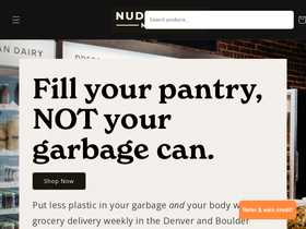 nudefoodsmarket.com homepage screenshot