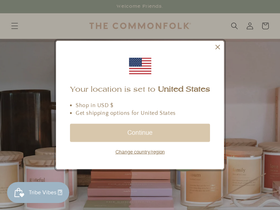 thecommonfolkcollective.com homepage screenshot