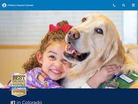 'childrenscolorado.org' screenshot