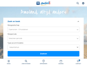 'vvvameland.nl' screenshot