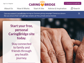 'caringbridge.org' screenshot