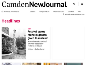 'camdennewjournal.co.uk' screenshot