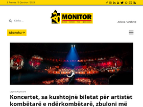 'monitor.al' screenshot