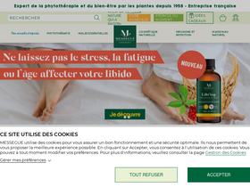 'messegue.fr' screenshot