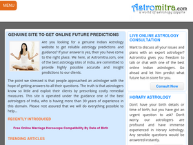 'astromitra.com' screenshot