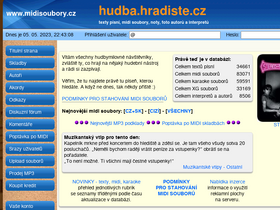 'midisoubory.cz' screenshot
