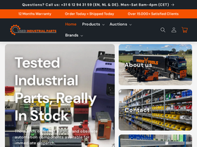usedindustrialparts.com homepage screenshot