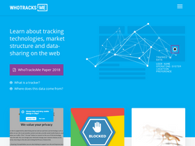 'whotracks.me' screenshot