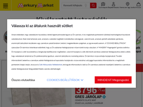 'merkurymarket.hu' screenshot