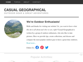 'casualgeographical.com' screenshot