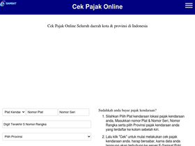 'cekpajak.com' screenshot