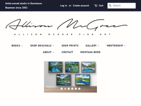 allisonmcgree.com homepage screenshot