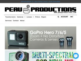 'peauproductions.com' screenshot