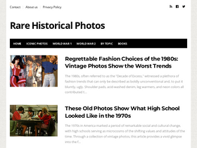'rarehistoricalphotos.com' screenshot