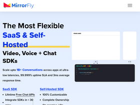 'mirrorfly.com' screenshot