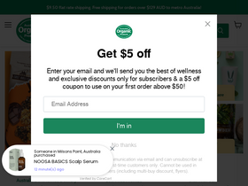 'australianorganicproducts.com.au' screenshot