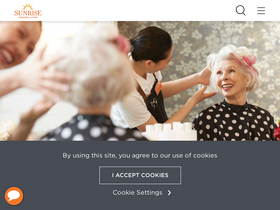 'sunriseseniorliving.com' screenshot