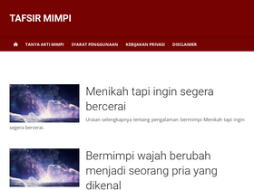 'tafsirmimpi.web.id' screenshot