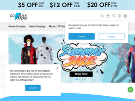 'cosplayshow.com' screenshot