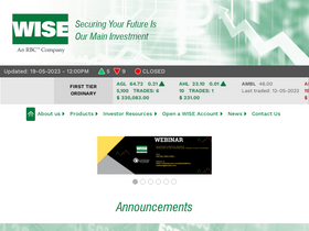 'wiseequities.com' screenshot