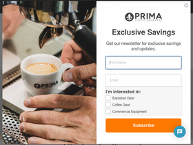 'prima-coffee.com' screenshot