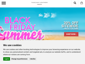 'tuscanyleather.it' screenshot