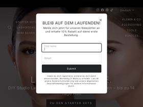 Lash Club homepage screenshot