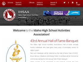 'idhsaa.org' screenshot