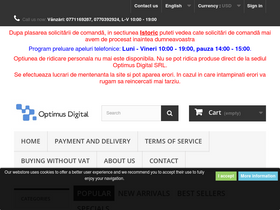 'optimusdigital.ro' screenshot