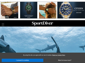 'sportdiver.com' screenshot