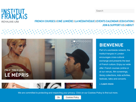 'institut-francais.org.uk' screenshot