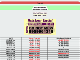 'matkaraja.in' screenshot