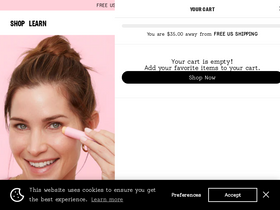 'peaceoutskincare.com' screenshot