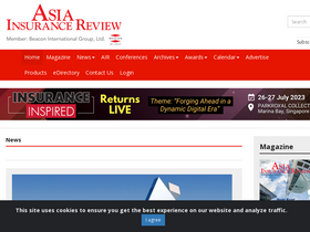 'asiainsurancereview.com' screenshot