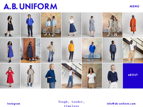 abuniform.com homepage screenshot