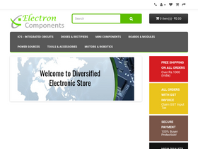 'electroncomponents.com' screenshot