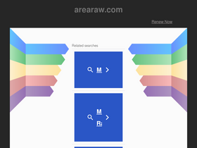 'arearaw.com' screenshot
