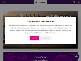 'zazitky.cz' screenshot