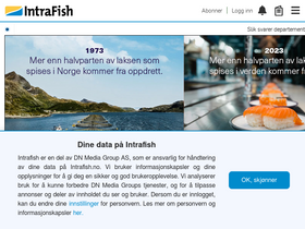 'intrafish.no' screenshot