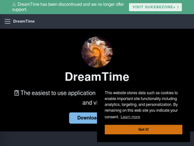'dreamtime.tech' screenshot