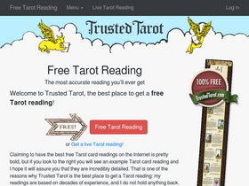 'trustedtarot.com' screenshot