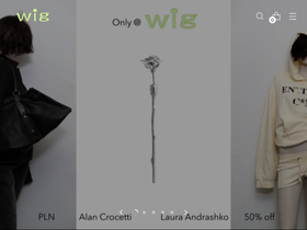 Wig.com homepage screenshot