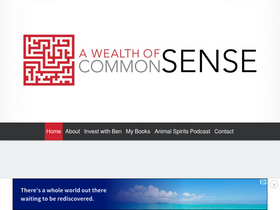 'awealthofcommonsense.com' screenshot