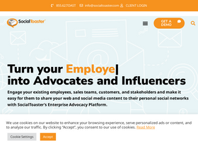 'socialtoaster.com' screenshot