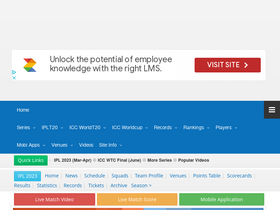 'cricwindow.com' screenshot