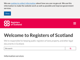 'ros.gov.uk' screenshot