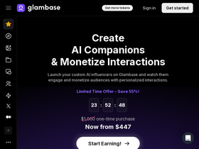 Glambase - AI Influencer Creation Platform, pioneers the digital content space by allowing users to effortlessly craft and manage AI-driven virtual personas.